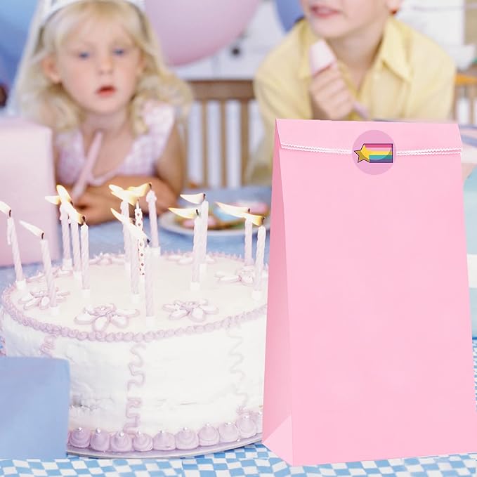 Oletx 30-Pack Pink Party Favor Paper Bags - Image 2