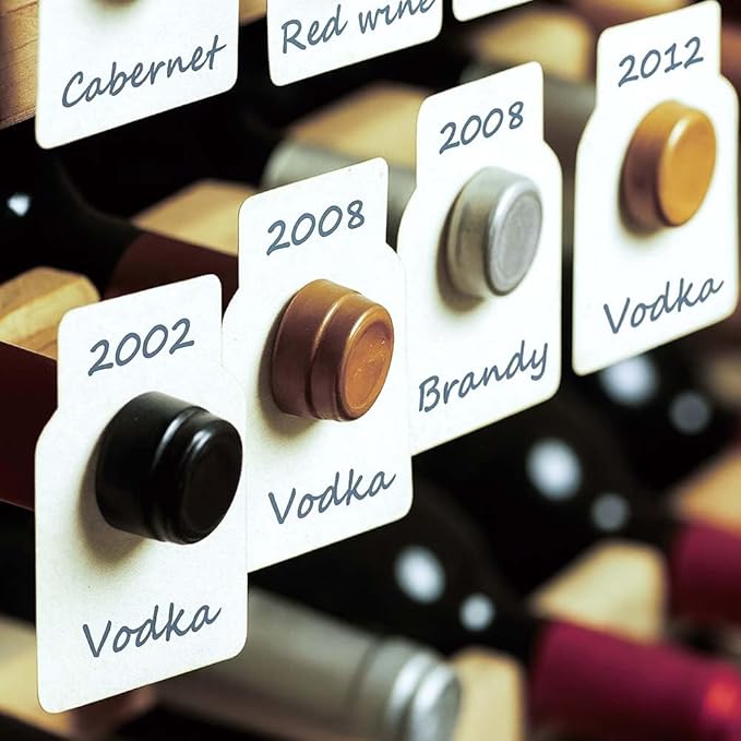 200 PCS Wine Bottle Tags –Paper Hanging Cellar Labels - Image 2