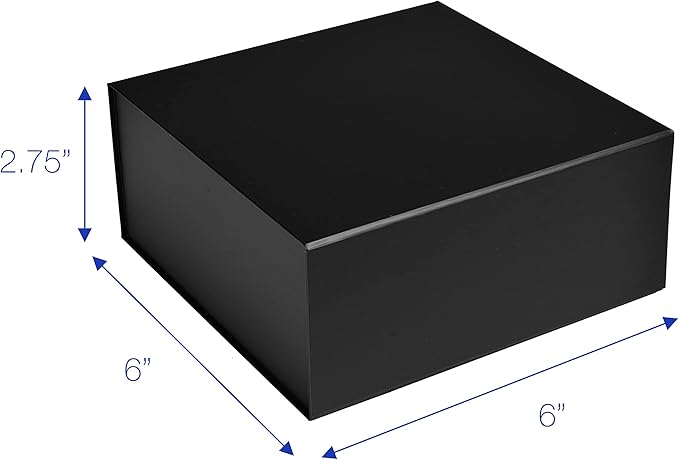 CECOBOX - Gift Boxes with Lids for Presents 6"x6"x2.75" - Matte, Collapsible - Image 3