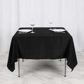 Efavormart 70" Square Linens Black Wholesale Linens Polyester Square Linen by efavormart