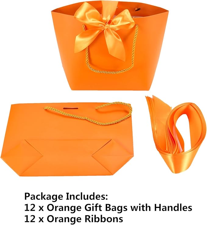 HUAPRINT Gift Bags with Handles, Party Favor Bags with Bow Ribbon - Image 3