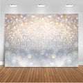 Bokeh Photography Backdrop Blue Grey Spots Sparkle Background Weeding Baby by Mocsicka