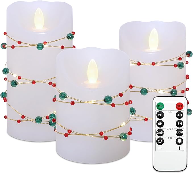 Christmas Flameless Candles - Image 7