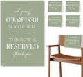 Reserved Seating Chair Signs, This Row Is Reserved Pew Cloths Seating by Unknown