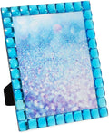 Isaac Jacobs Decorative Sparkling Turquoise Jewel Picture Frame, Photo Display by IsaacJacobs