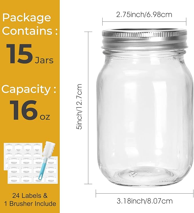 CycleMore 16 oz Mason Jars - Image 2