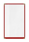 Goodsmart Restaurant Menu Covers – 25 Pack Red 2-View, Top-Loading Menu Holders by ACISuperPower