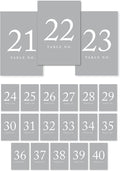 Andaz Press Gray Table Numbers 21-40, 4x6-Inches by AndazPress
