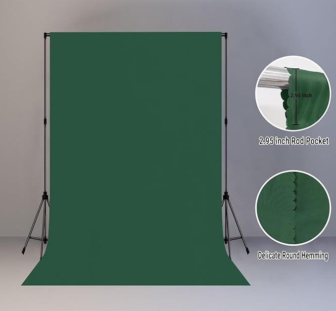 6x9FT Dark Green Screen Backdrops - Image 2