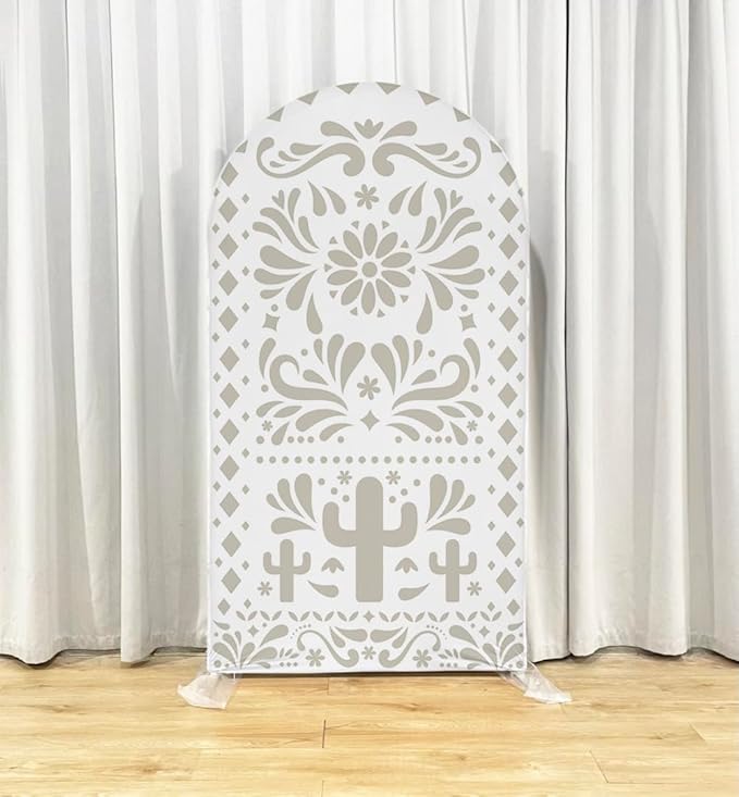 Mexico Theme Arch Stand Covers Fiesta Wedding Party Elastic Fabric Background - Image 2