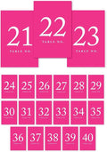 Andaz Press Table Numbers 21-40 on Perforated Paper, 4x6-inch Single Sided Sign by AndazPress