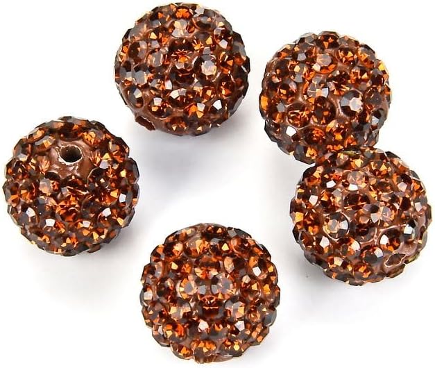 100pcs Adabele Grade A Suncatcher Crystal Rhinestone Pave Loose Beads 12mm by AdabeleLLC