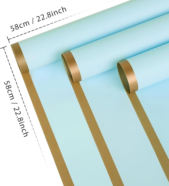 NESCCI 20 Sheet Flower Wrapping Paper - Image 2