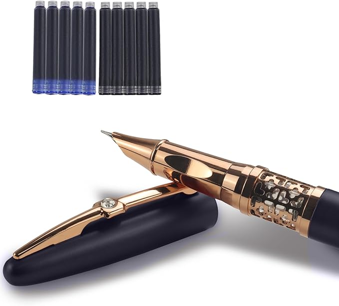 YUNCHUN Refillable Fountain Pen Fine Nib, Fancy Ink Pen - Image 9