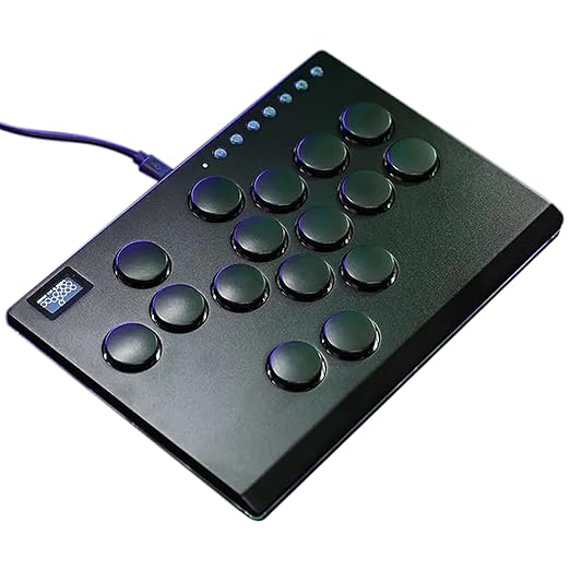Borcham Haute42 M16 All-Button Arcade Stick, Leverless Arcade Controller by Borcham