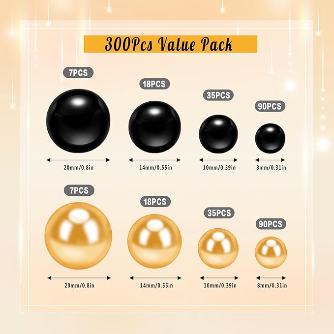 300Pcs Pearl Vase Filler, Candle Centerpieces, Wedding Birthday Party Home - Image 2
