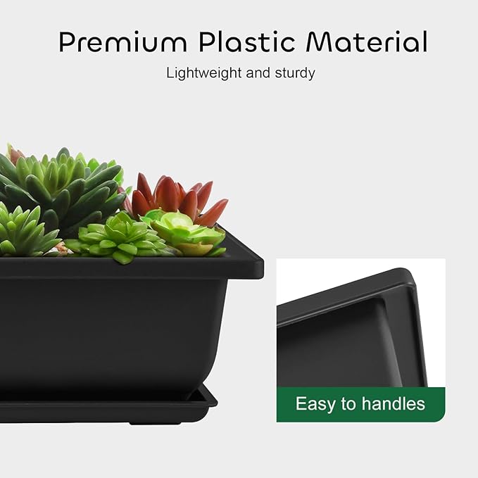 GROWNEER 3 Pcs 6.5 Inch Bonsai Pots - Image 6
