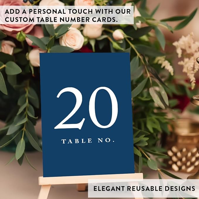 Andaz Press Table Numbers 1-20 On Perforated Paper, 4X6-Inch Single Sided Sign - Image 7