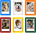 Mini Magnetic Photo Frames for Refrigerator, 2.36x3.54" Acrylic Magnetic by LIANHELILAI