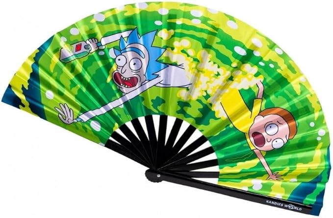 Kandies World UV Reactive Custom Festival Folding Hand Fan by KandiesWorld