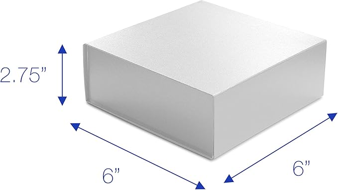 CECOBOX - Gift Boxes with Lids for Presents 6"x6"x2.75" - Matte, Collapsible - Image 3