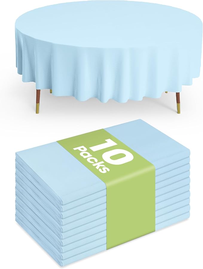 Pureegg Plastic Table Cloth Disposable 10 Pack, Easter Party, Decorative by Pureegg