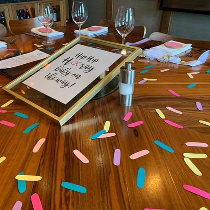 Candy Color Stripes Confetti For Table - Image 3