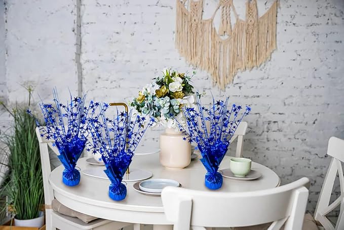 12 Pack Metallic Foil Spray Centerpiece Star Table Decoration Burst Table - Image 9