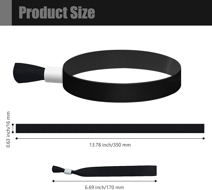 Green-Power America 100 Pcs Cloth Event Wristbands, Event Wristbands, Colored - Image 2