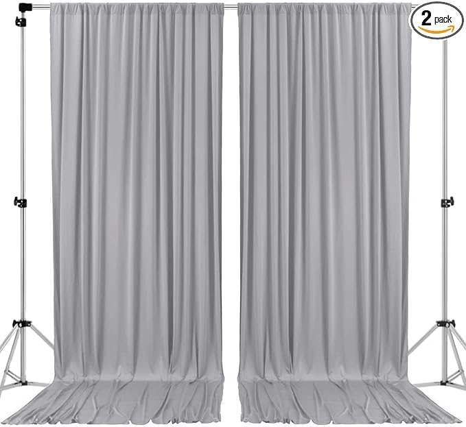 AK TRADING CO. 10 feet Wide x 12 feet Long IFR Polyester Backdrop Drapes by Fabrics%7CEventDecor%7CCrafts%7CUpholsteryFoam