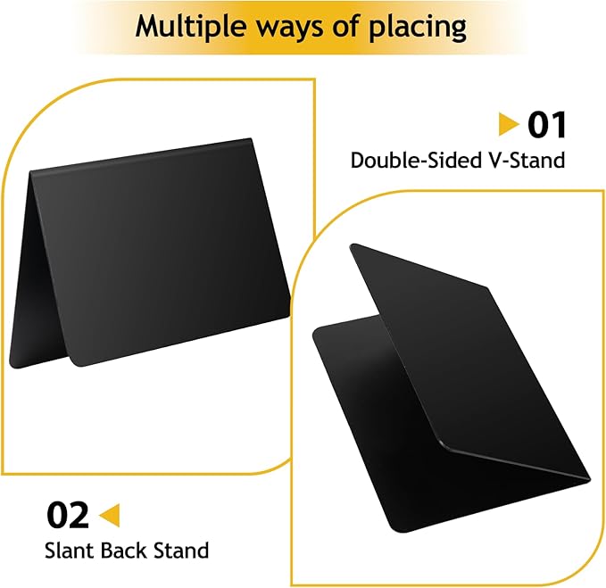 4" x 3" Mini Chalkboard Signs for Food, 28 Pack Mini Table Chalkboard Signs for - Image 4