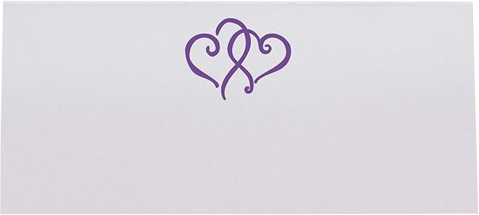 Linked Hearts Place Cards, Pre-cut and Scored - Image 3