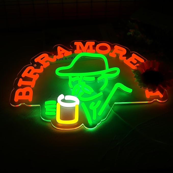 Beer Neon Sign Italian Italy Beer Retro LED Neon Sign - Image 2