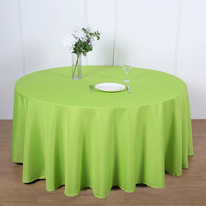 Efavormart Round Tablecloth, 120 Inch Stain & Wrinkle Resistant Washable Table - Image 2