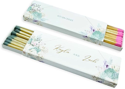 10 Boxes - Customized Matchboxes Colorful Tips by ChandlerStudio