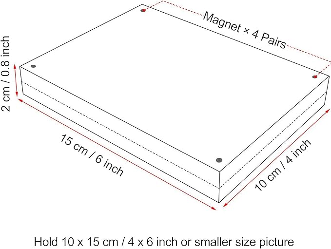 Boxalls 4x6 Inches Acrylic Picture Frames- 5 Pack, Desktop Frameless Photo - Image 4