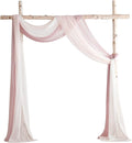 Floroom Wedding Arch Draping Fabric 3 Panels 20Ft Chiffon Fabric Drapes Arbor by Floroom