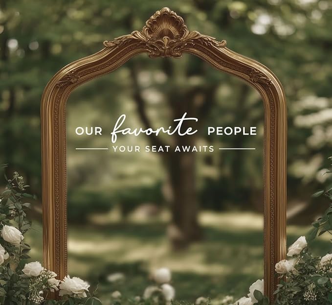Our Favorite People Vinyl Decal, Please Find Your Seat Sign - Image 2