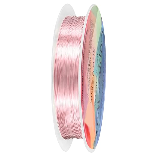 0.2 mm/32 Gauge Copper Wire for Jewelry Making, 82FT Copper Beading Craft Wire by MMETERXITY