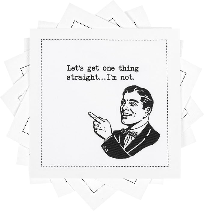 Five Star Napkins Pride Quotes, Beverage Napkins, Bar Napkins, Cloth Napkins by FiveStarNapkins