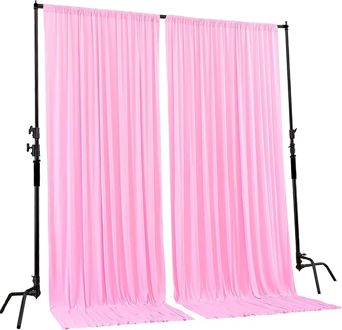 AK TRADING CO. 10 feet Wide x 12 feet Long IFR Polyester Backdrop Drapes - Image 2