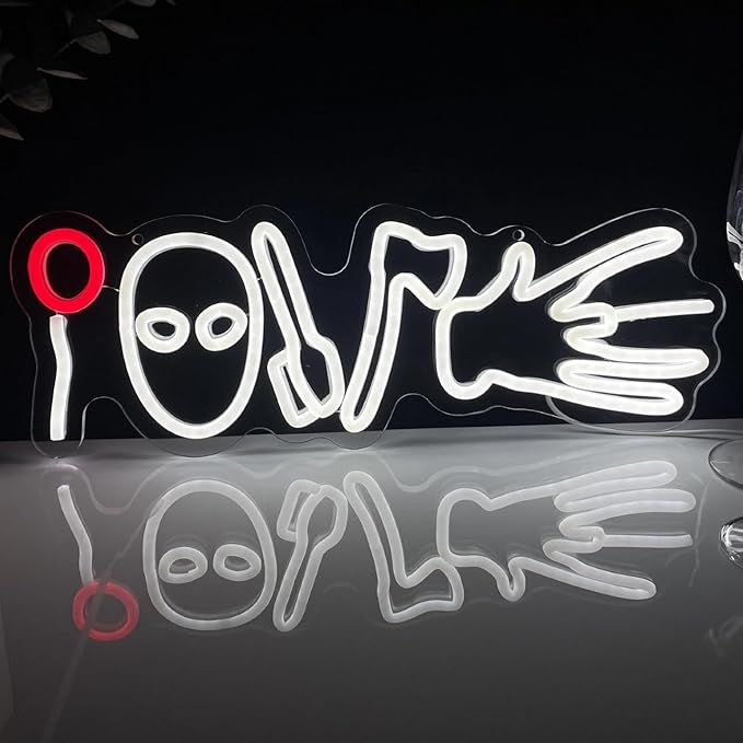 Horror Movies Love Neon Signs For Wall Decor, LED Neon Light for Movie Night by Cnstill