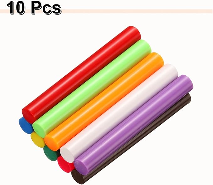 HARFINGTON 10pcs Hot Glue Sticks 0.43" Dia x 3.94" Long EVA Mini Hot Melt - Image 3