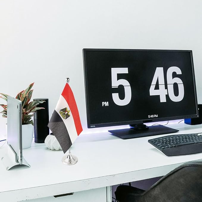 Egypt Flag Egyptian Flags, Small Mini Egyptian Desk Flag, Used - Image 5