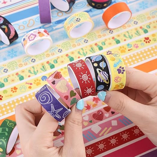 30 Rolls Colorful Theme Washi Tape Set - Image 7