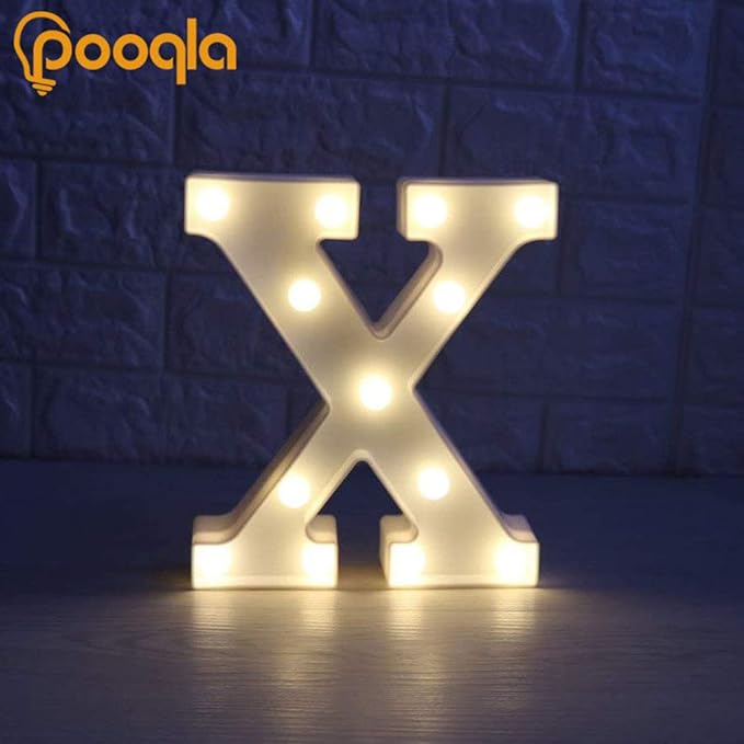 Pooqla LED Marquee Letter Lights Sign, Light Up Alphabet Letter - Image 4