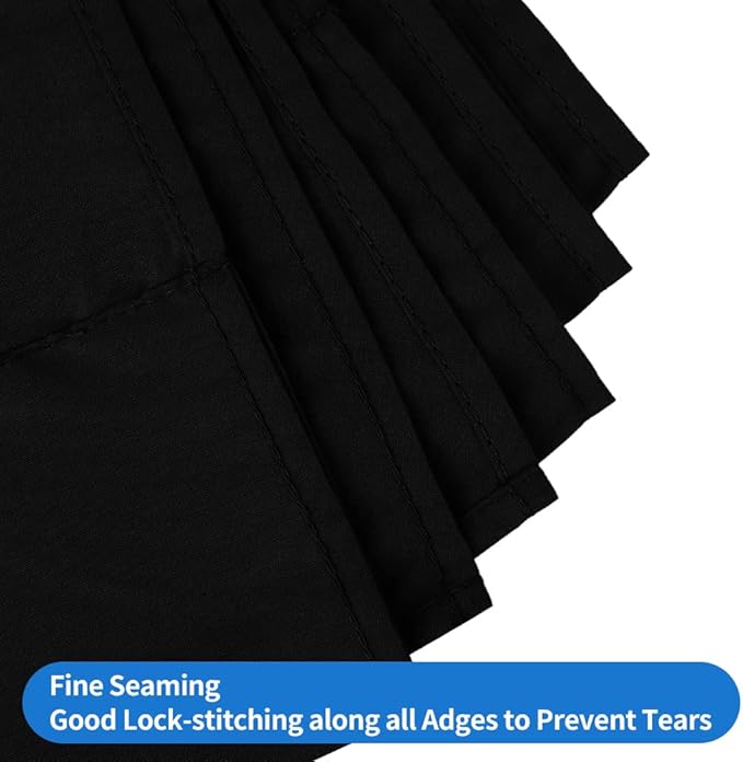 HEMMOTOP Black Photo Backdrop 10x12ft, Large Photography backdrops - Image 3
