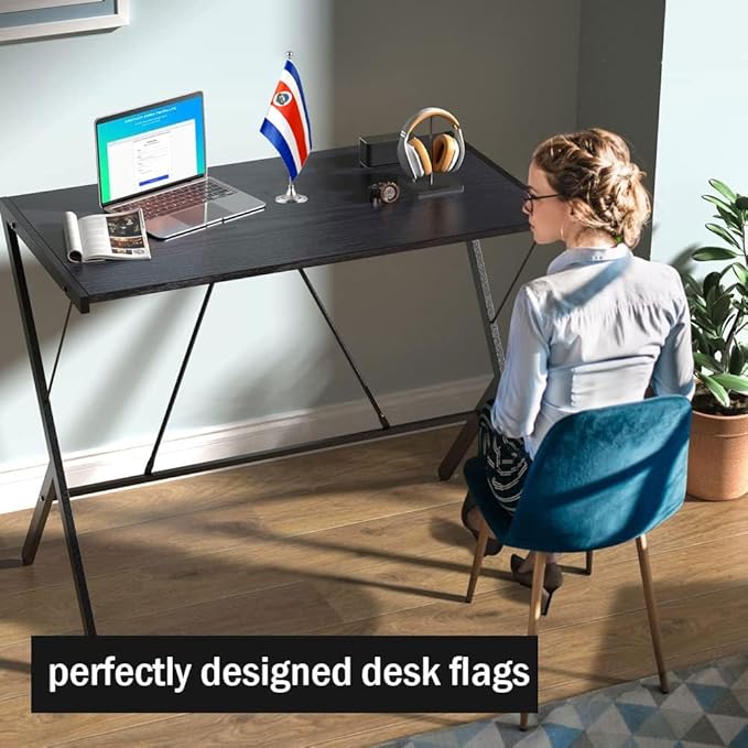 Costa Rica Flag Costa Rican Flags, Small Mini Costa Rican Desk Flag, Used - Image 3