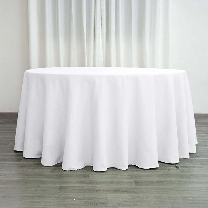 Efavormart Round Tablecloth, 120 Inch Stain & Wrinkle Resistant Washable Table by efavormart