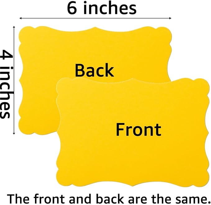 50 Pack Blank Kraft Cards Cardstock Thick Paper Brown Greeting Cards - Image 2